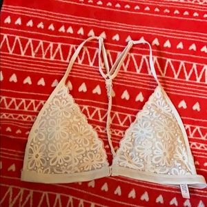 Victoria secret white lace bralette